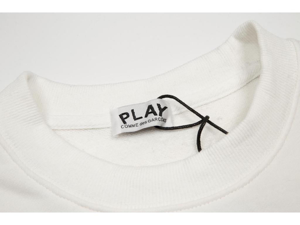 Hanorac cu glugă și gât rotund CDG PLAY Rei Kawakubo Patch Inimă Desenată