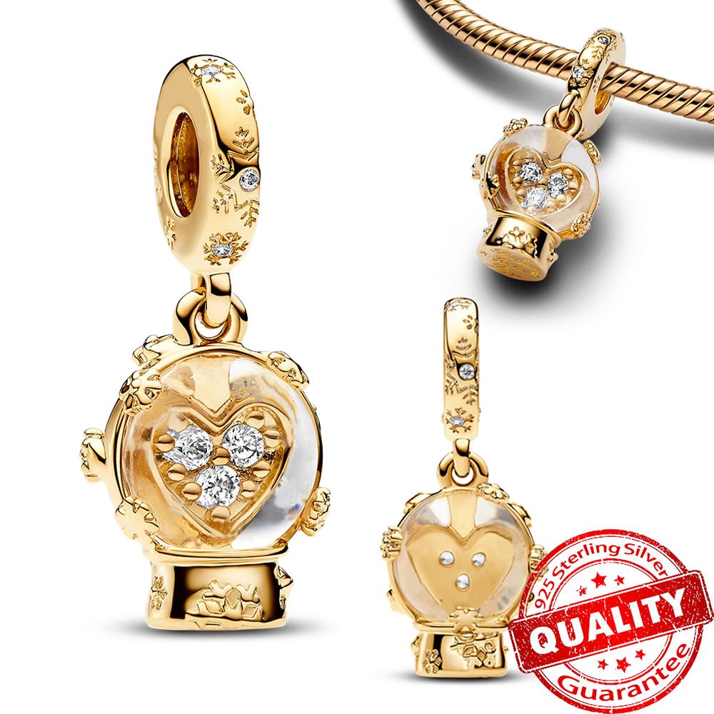 Christmas Collection Copper Gingerbread Man Elk Bell Santa Claus Decoration Fit Diy Bracelet Necklace Festival Gift