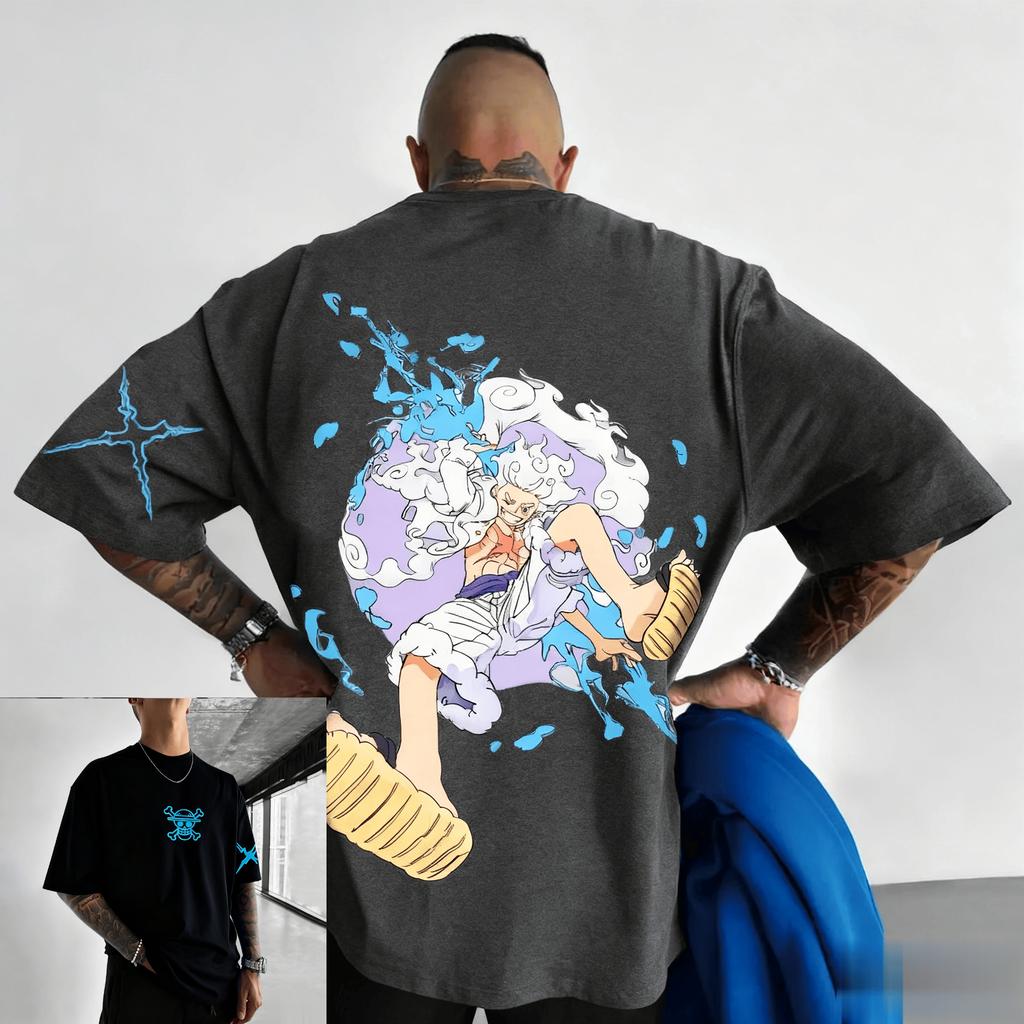 Nadměrné pánské tričko Dámské tričko s krátkým rukávem Streetwear Ležérní grafická trička Nová letní móda Oblečení Y2k