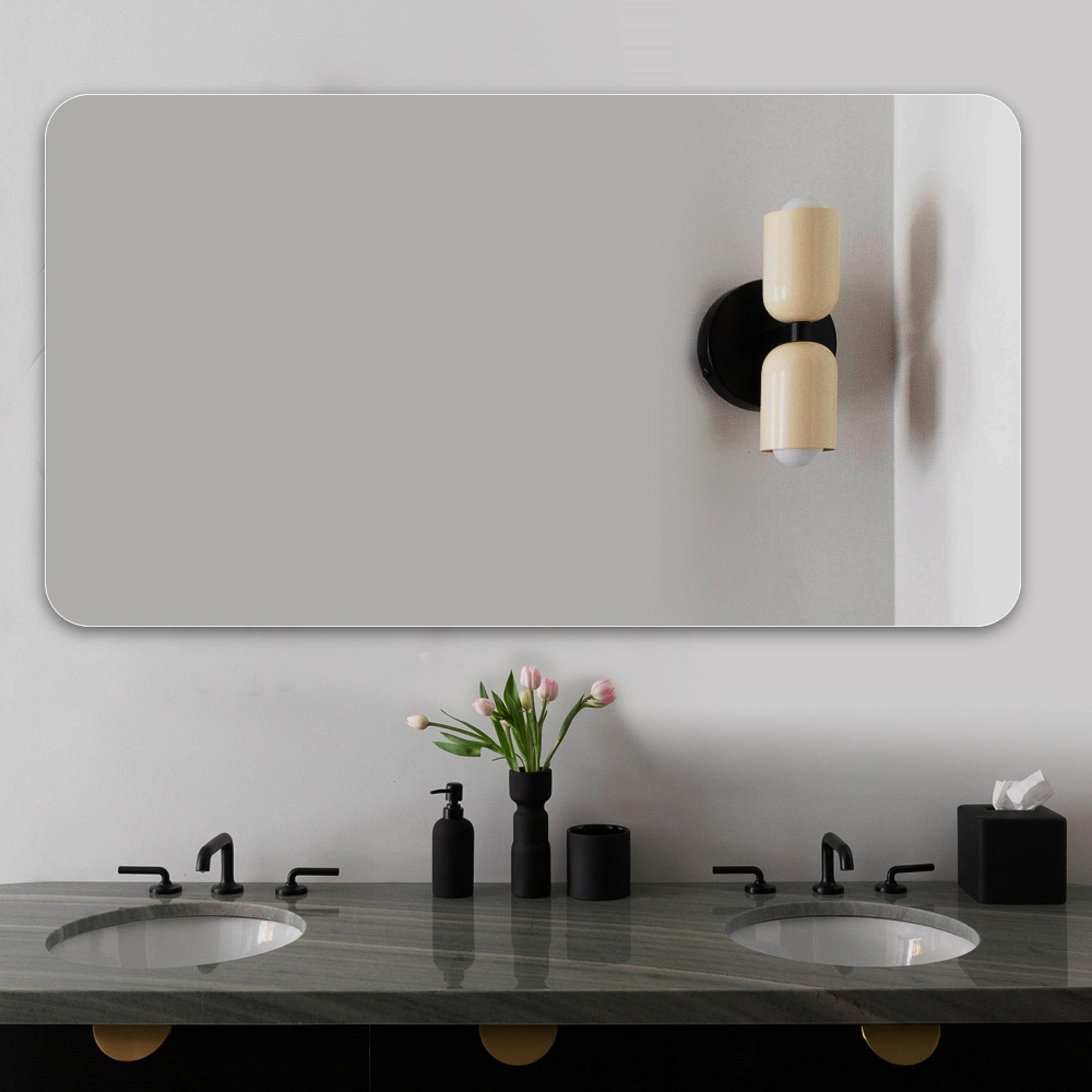 70*90CM Bathroom Vanity Mirror, Wall-Mounted Mirror