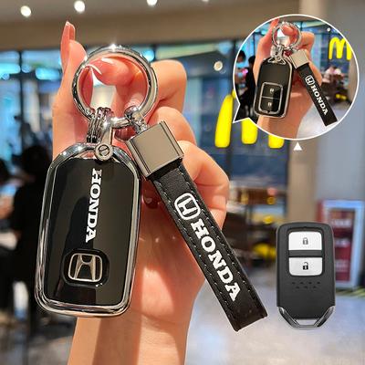 TPU Car Smart Remote Key Case Cover Protector Shell For Civic CR-V HR-V VEZEL JAZZ Accord Jade Crider Odyssey 2015-2018