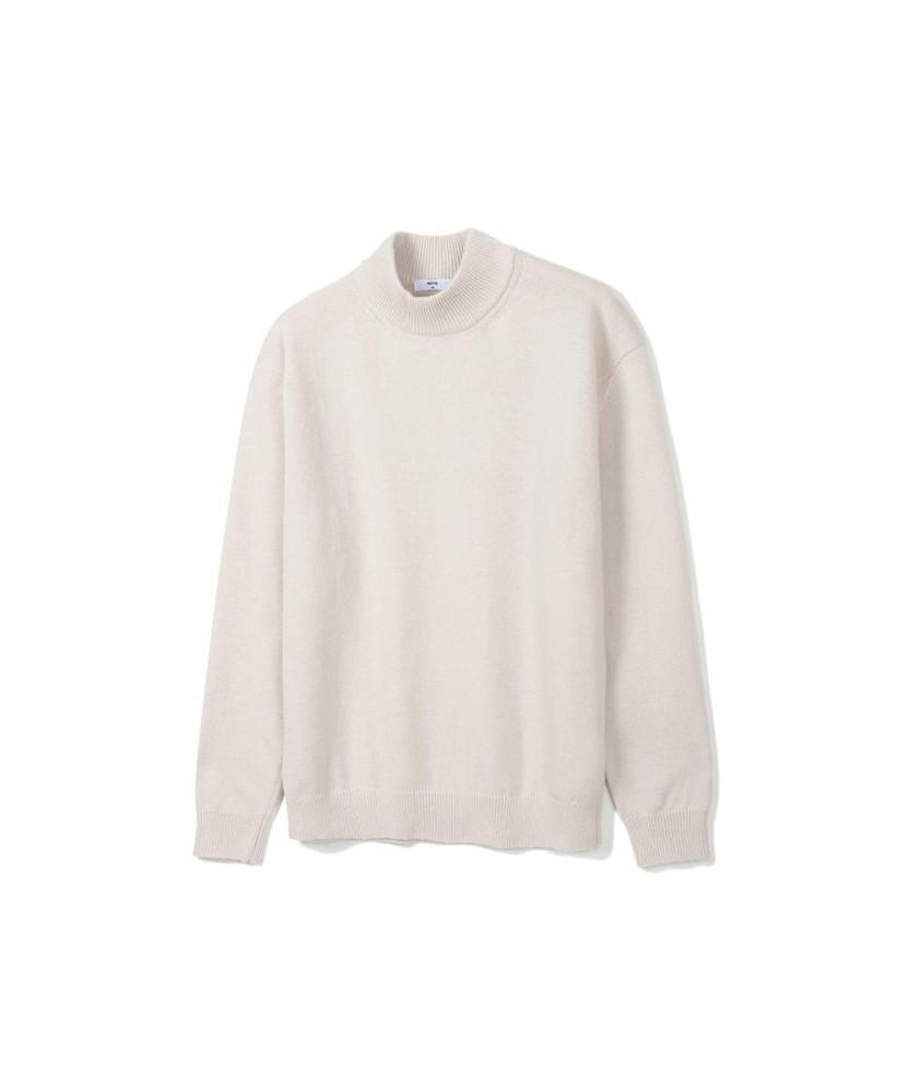 Notig Wool Blend Half Turtleneck Long Sleeve Knit Beige_Okw2Swtn201I1 Beige/095