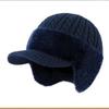 Winter New Ear Protection Hat Woolen Hat Outdoor Cycling Walking Warm Windproof Ear Protection Knitted Hat Fashionable Warm Versatile Commuting Hat