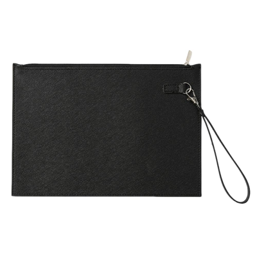 Simple A4 Imitation Leather File Folder Data Contract Bill File Bag  Stationery Storage