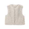 Zbzr Autumn New Women Clothes Western Style Versitile Fashion Sleeveless Faux Fur Short Vest 1255799