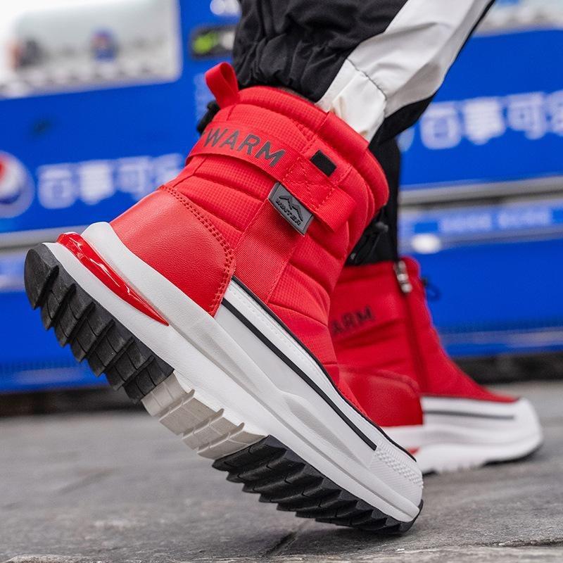 Жіночі та чоловічі зимові зимові черевики з товстим флісом Теплі та нековзкі короткі черевики