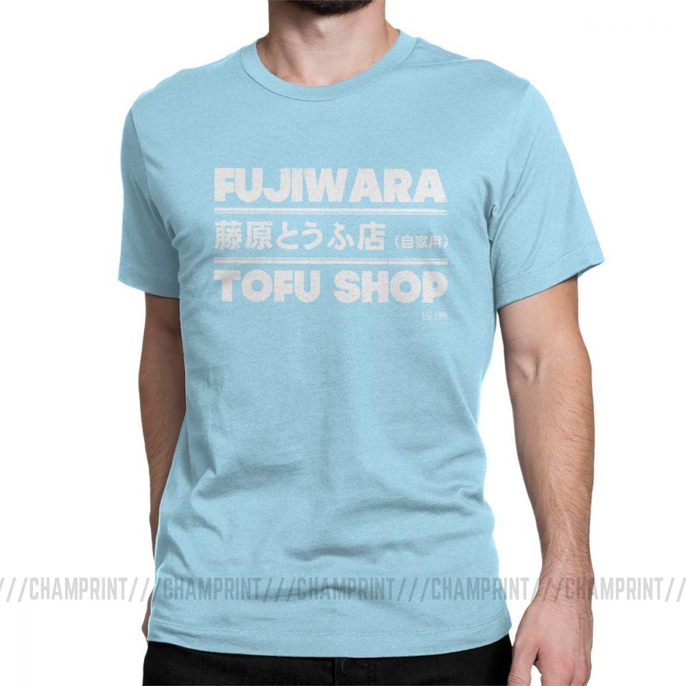 Футболки с аниме Initial D, модные футболки Fujiwara Takumi Fujiwara Tofu Shop, мужская хлопковая винтажная футболка M