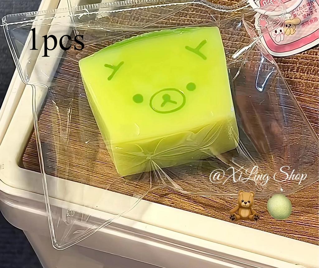 Hot New 1Pc Soft Taba Squishy Toy With Butter Texture - Sweet Melon Bear Shaped To Relieve Stress
