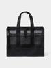 BARREL Mesh Square Tote Bag 20L Black (B5Suabg003Blk)