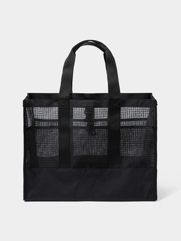 BARREL Mesh Square Tote Bag 20L Black (B5Suabg003Blk)