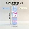 1PC Simple Line Bunny Minimal Easter Art 750ml Color Plastic Sports Water Bottle Leakproof Flip Straw Lid Suitable for Sports Office Home Use