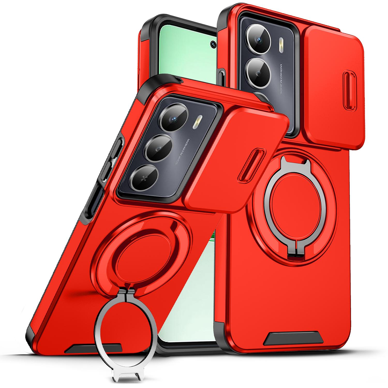 

For Realme 14X Case Realme C75 Cover Realme c73 c71 14x Magnetic Ring Armor Slide Camera Lens Case Magsafe Wireless Charge Cover realme 14x