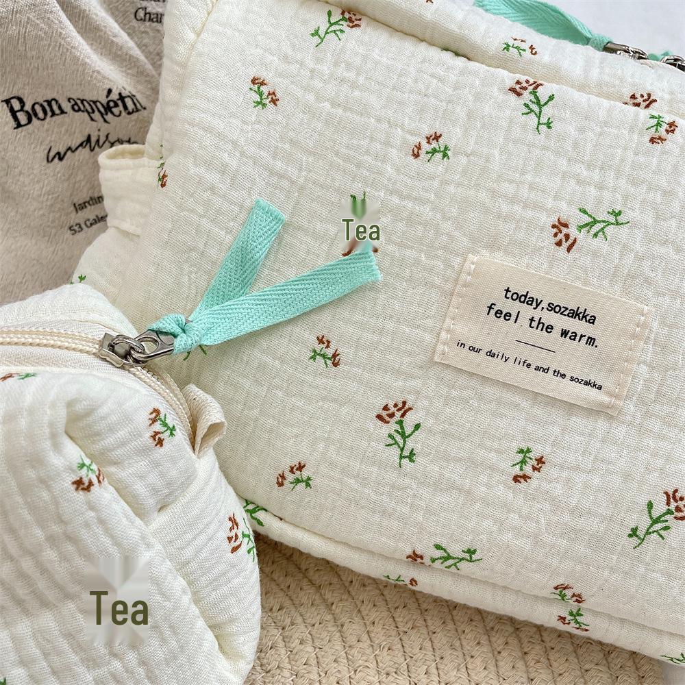 53174 Blue Begonia Large-Capacity Makeup & Toiletry Travel Bag