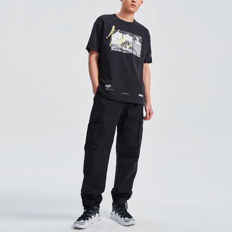 Li Ning Skateboard T Shirt Men's Black AHSR085-2
