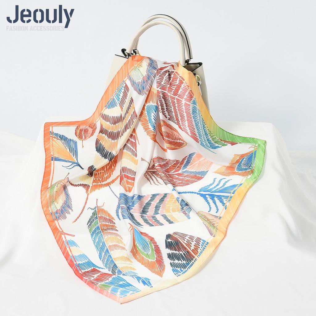 Cross-Border 70cm Silk Cashew Print Scarf - Autumn/Winter Women's Fashion Headscarf