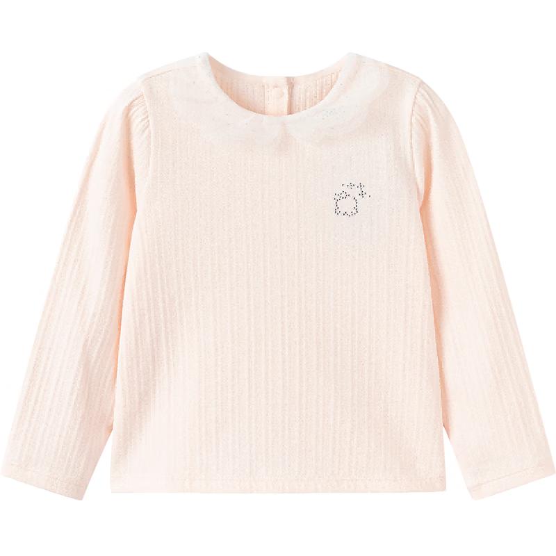 Balabala Girls Lace Trim Long Sleeve T-Shirt 130