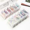 1Pc Clear Plastic Compartmentalized Organizer Box Holds 550+ Game Cards Storage Box With Adjustable Divider For Cards