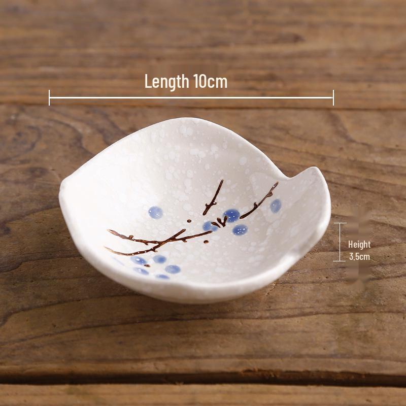 Japanese Style Dipping Sauce & Snack Dish Plate for Home, Restaurant, or Hotel Use