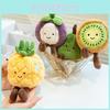 Cute Pineapple Orange Watermelon Durian Strawberry Cartoon Plush Doll Pendant For Kids And Collectors