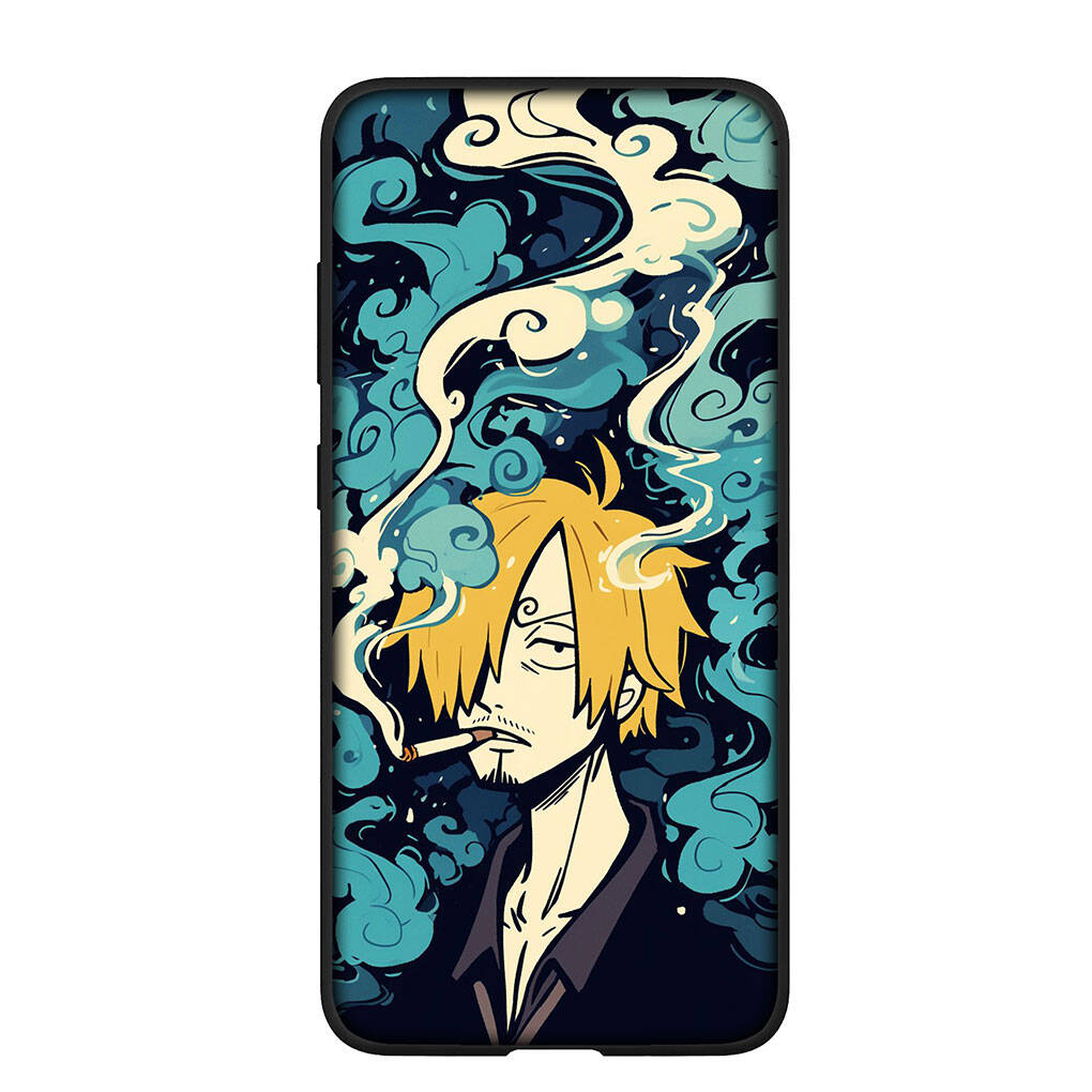 Phone Case for Samsung Galaxy S25 S23 S24 Ultra FE Plus A05 A06 A15 A16 A36 A37 A35 A54 A55 A56 A57 A25 A26 A53 A17 Funda Luffy One Pieces Sanji Cover