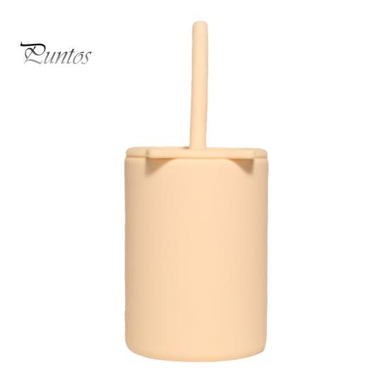 

150 мл Дитячі чашки для малюків з кришкою та соломинками. Багаторазові чашки для дітей із захистом від пролиття. Небитка силіконова дитяча чашка Sippy для домашньої шкільної кухні хакі