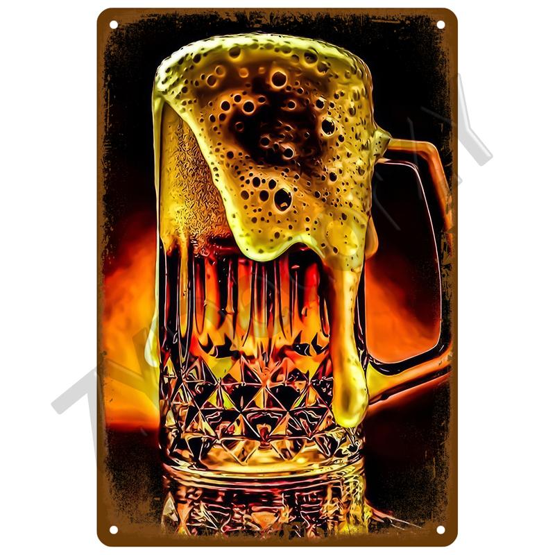Vintage Posters Cocktail Tin Sign Plaque Metal Sign Plate Decoration Wall Art Home Decor For Bar Pub Club Man Cave Iron Painting