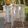 Artificial Simulated Roses Chair Back Flower Multi-Color For Outdoor Wedding Party Venue Decoration Aesthetic Decorative