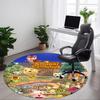 1pc Animal Crossing Office Round Area Rug, Bedroom Living Room Home Decor, Room Deco,  Offic A1016223