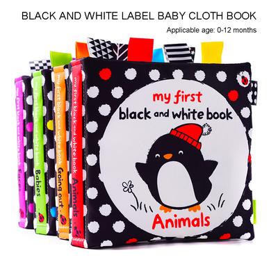 Libro frusciante in stoffa per bambini con spinner a mano per animali con tag dispositivo BB Giocattolo per lo sviluppo visivo
