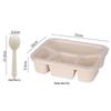 Wheat Straw 4-Compartment Bento Box