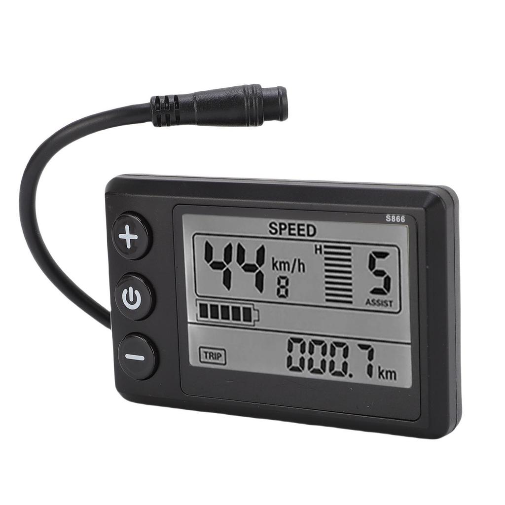 Electric Bike LCD Display Electric Scooter LCD-S866 Display Panel with Water Proof 6 Pin Connector Cycling Accessory