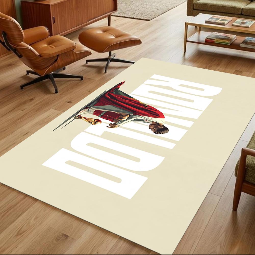 Cristiano Ronaldo Carpet Design for Outdoor Dormitory Game Room Foyer Anti-slip Rug Anime Office Decor Gift for Festivals