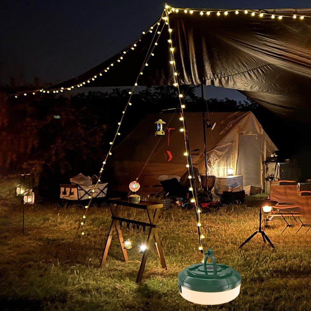 5 Light Modes Camping Lights Rechargeable Atmosphere Lights Tent String Lights  Fishing