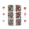 1 Box Nail Art Decoration Super Shiny Square Rhinestone Flat Back 3D Nail Manicure Craft Ornaments