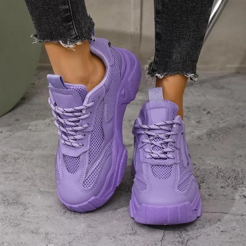 Summer Women Platform Shoes Casual Sports Shoes Versatile Soft Bottom Breathable Running Shoes Sneakers Women Zapatos De Mujer