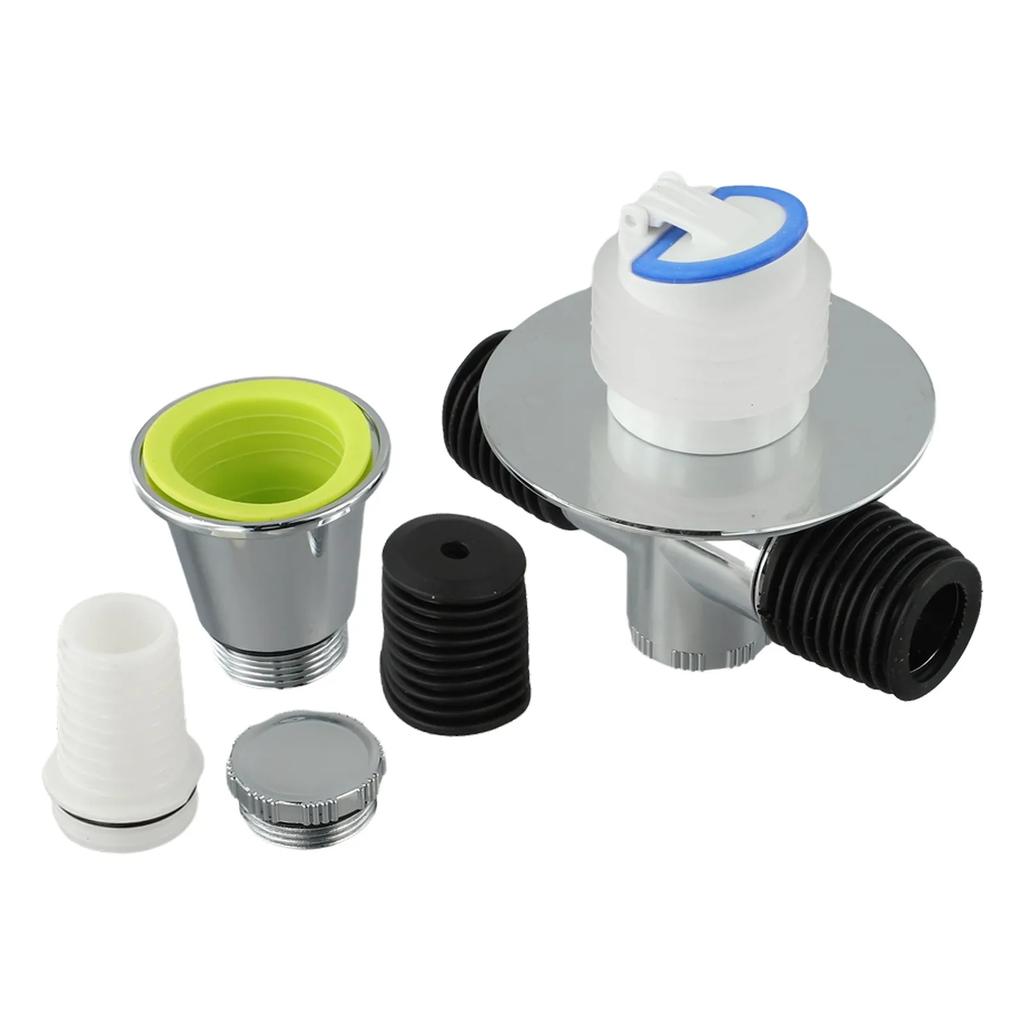 Automatic Closing Core Sewer Tee Connector 19-32MM Hose Compatibility ABS Material Prevent Water Backflow For Washing Machines