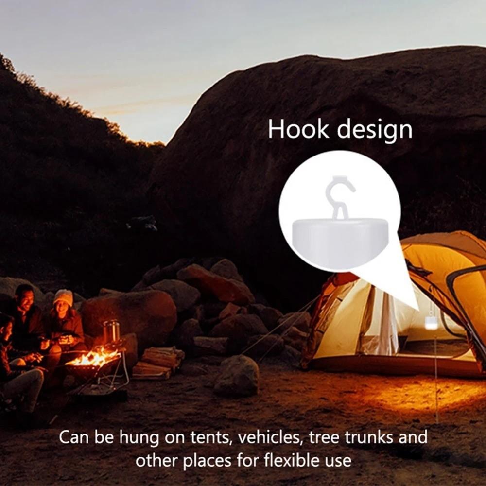 With Hook Tent Portable Lamp Hanging Emergency Light Portable Solar Camping Lantern  Working
