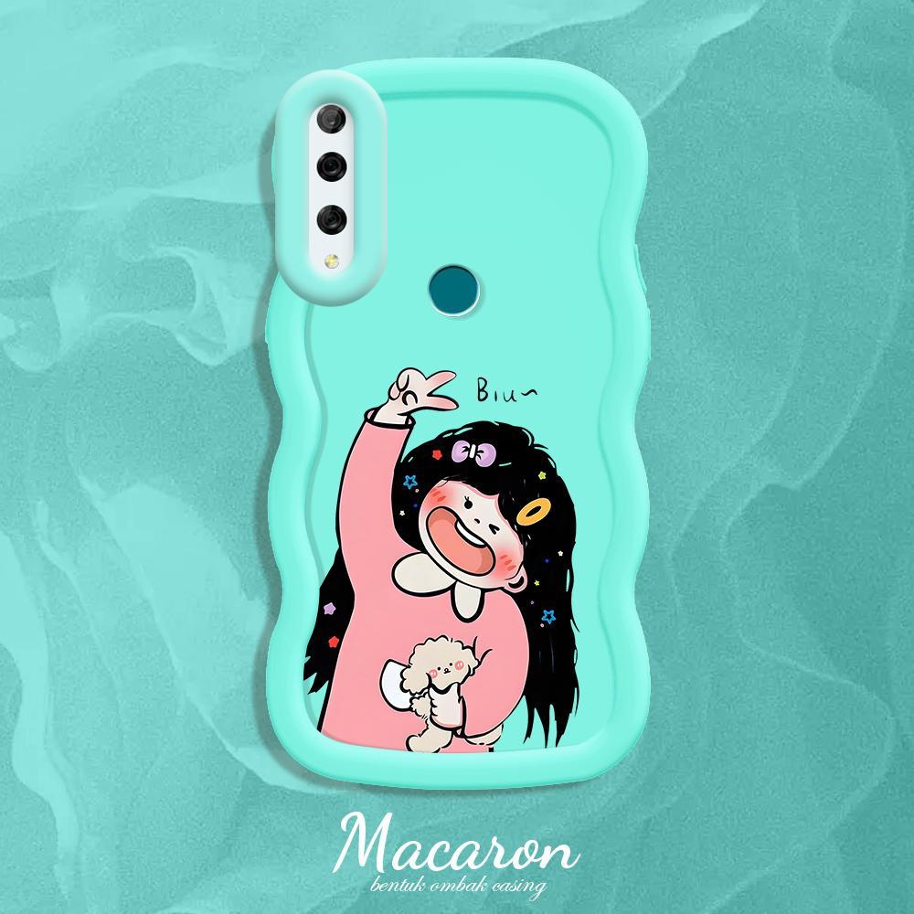 

Окрашенный узор Big Wave Edge Мягкий силиконовый материал Macaron чехол для телефона противоударный защитный резиновый чехол для iPhone Huawei Honor Infinix Tecno Tecno Pova 6 Neo синий