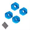 AEF2-4Pcs For MJX 1/14 1/16 14210 14303 16207 16208 Remote Control Car Accessories 12Mm Hex Connector