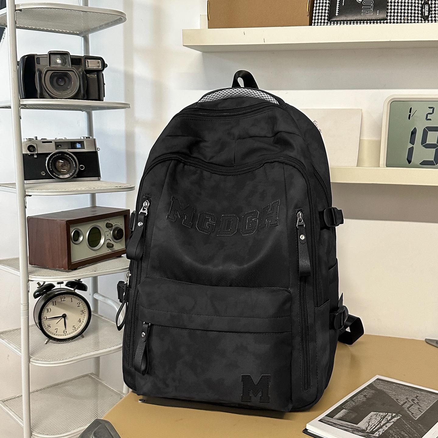 

Мужской винтажный выстиранный рюкзак тай-дай большой вместимости, повседневный, для трансграничных поездок