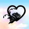Iron Heart Rose Metal Wall Art Romantic Sculpture for Wedding Home Decor Anniversary Gift