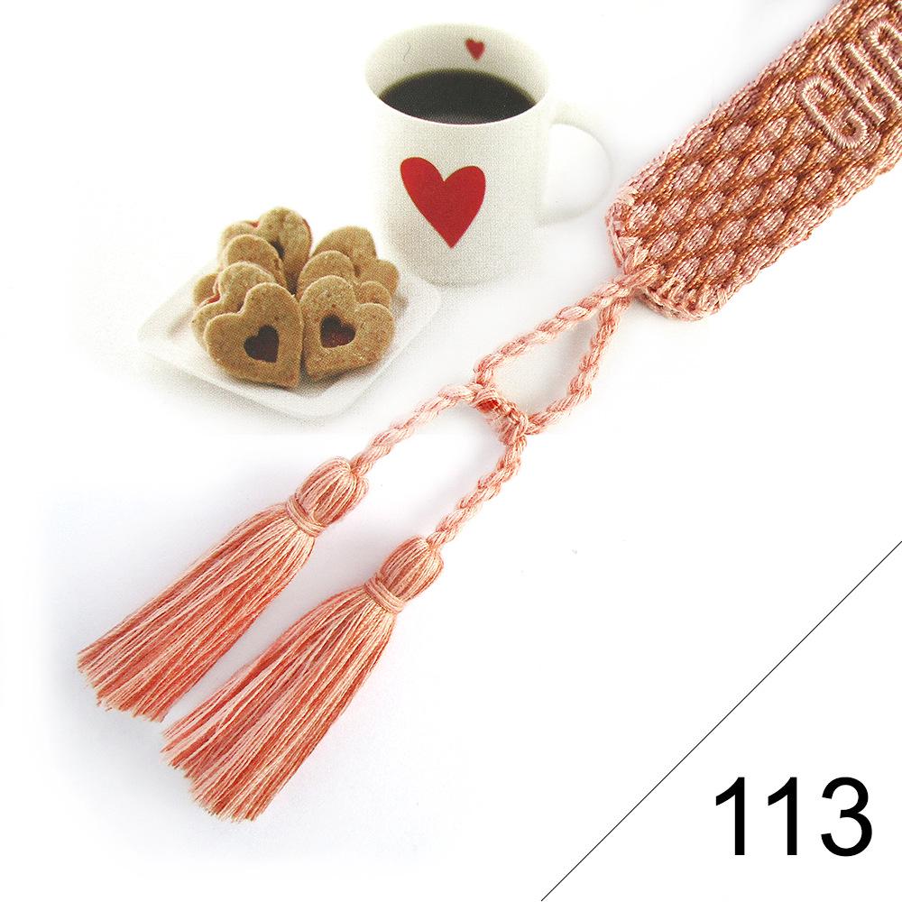 Custom Bohemian Embroidered Bracelet with Tassel and Woven Rope - Handmade Jewelry for Couples and Women