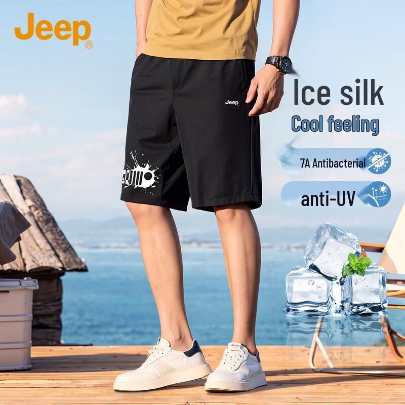 JEEP Men s Loose Fit Elastic Sports Casual Shorts 3XL