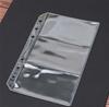 A5 A6 Transparent PVC File Folders Loose Leaf Bag Notebook Document Filing Bag
