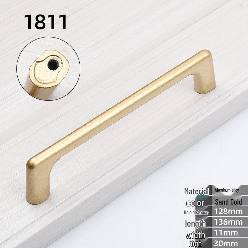 Modern Minimalist Gold Nordic Cabinet & Drawer Handles