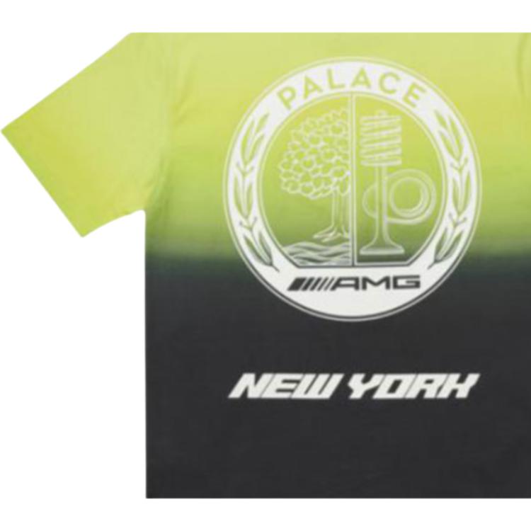 Palace x AMG 2.0 New York T-Shirt Black/Lime Unisex Tops Multi-Color P22AMGTS003