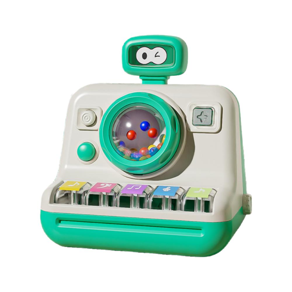

Early Education Children s Camera Piano Toy Learning Music Camera Finger Piano Toy Easy Baby білий
