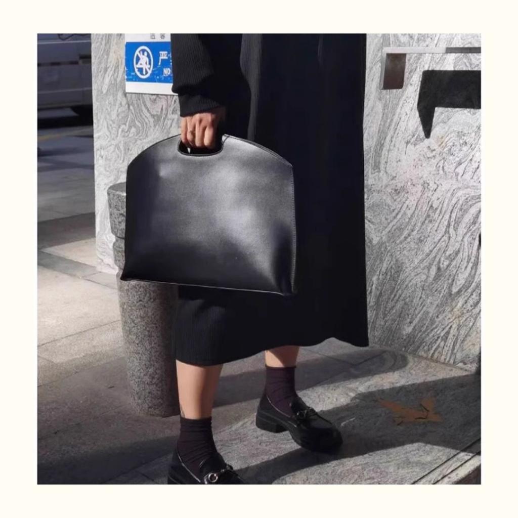 Niche Design Portable Laptop Protective Case Computer Bag Office Worker Business Commuting Simple Briefcase Women