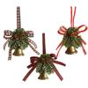 Stylish Christmas Bell Pendant with Realistic Pine Cone Details Perfect Addition to Your Holiday Decorating Scheme