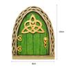 Cute Miniature Fairy Gnome Window Door Figurines Elf Home Yard Art Garden Sculpture Statues Decor Tree Sculpture Window Door